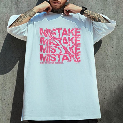 ルーズシルエットプリント半袖Tシャツ U2321