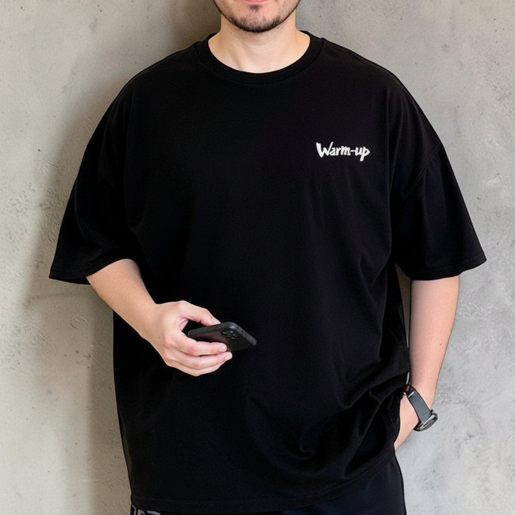 【OUTLET/即納】スプラッシュプリントバックデザイン半袖Tシャツ U2593