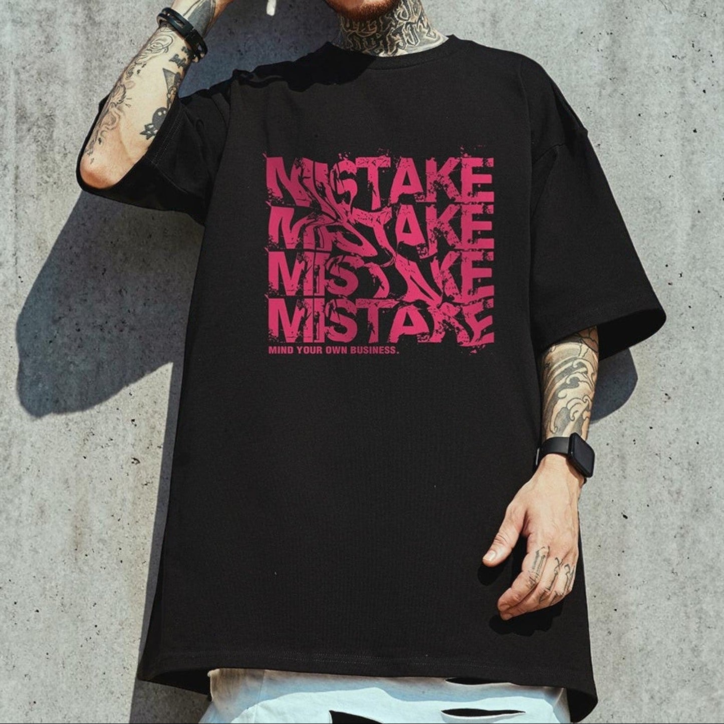 ルーズシルエットプリント半袖Tシャツ U2321