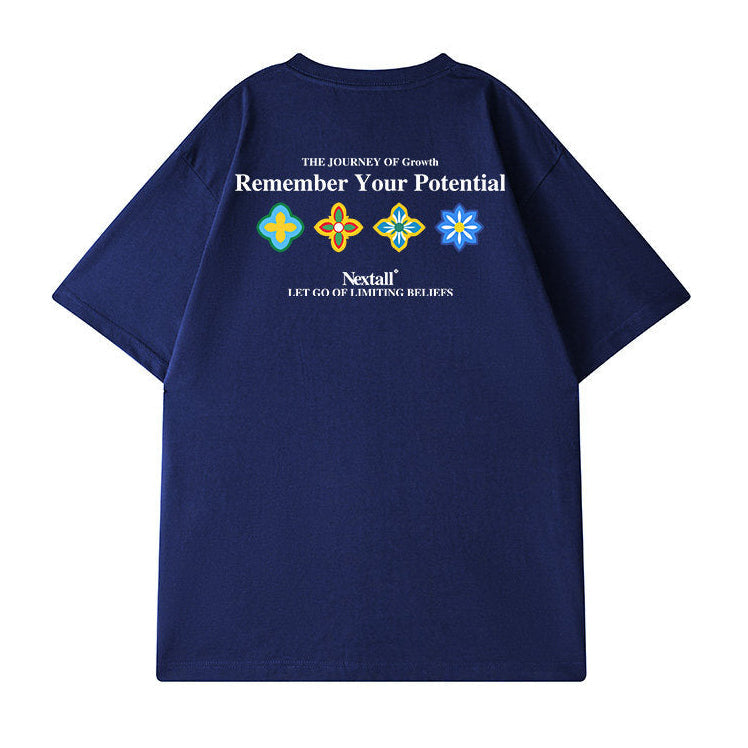 【OUTLET/即納】グラフィックラインプリント半袖Tシャツ U2581