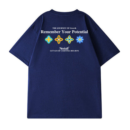 【OUTLET/即納】グラフィックラインプリント半袖Tシャツ U2581