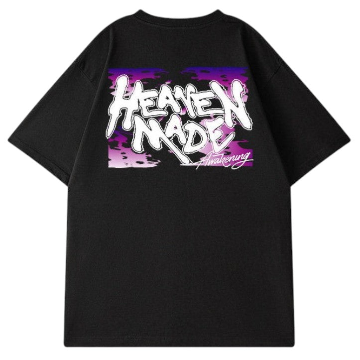 グラフィックバックプリント半袖Tシャツ U2578