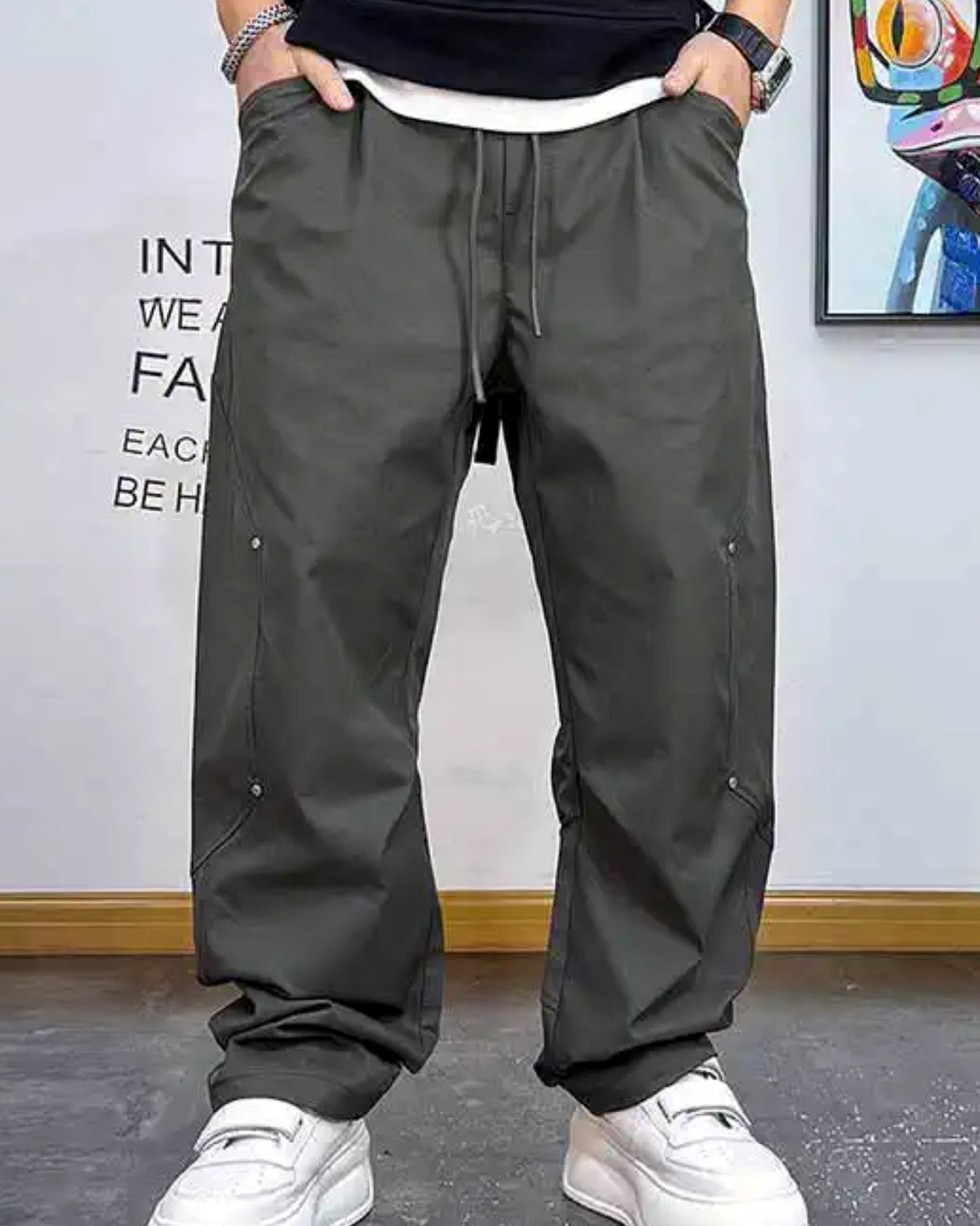 ルーズシルエットテックパンツ U2047