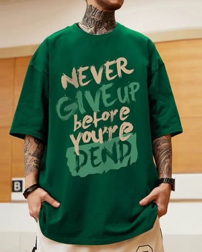 インパクトロゴストリートスタイル半袖Tシャツ U2254