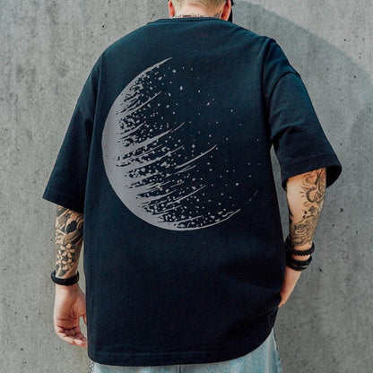 【OUTLET/即納】アブストラクトサークル半袖Tシャツ U2534