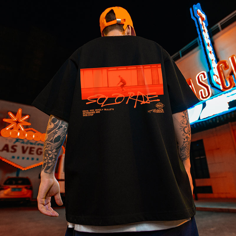 【OUTLET/即納】ヒップホップ半袖Tシャツ U1810