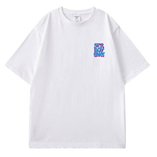 【OUTLET/即納】スプラッシュプリントオーバーサイズ半袖Tシャツ U2594