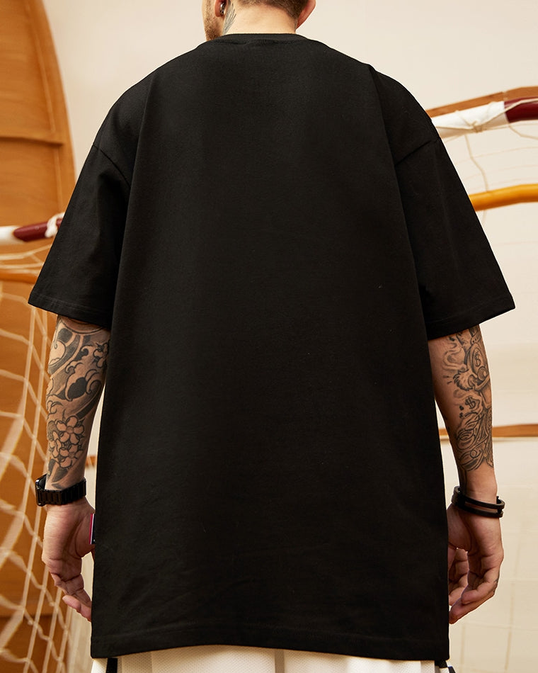 スクリプトロゴフロントプリント半袖Tシャツ U2116