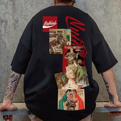 アメリカンレトロストリート半袖Tシャツ U2575