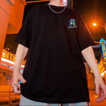 アースグラフィックルーズ半袖Tシャツ U2598