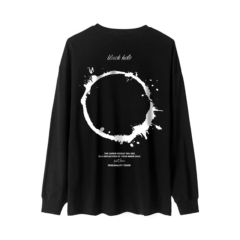 ブラックホール長袖Tシャツ U1684