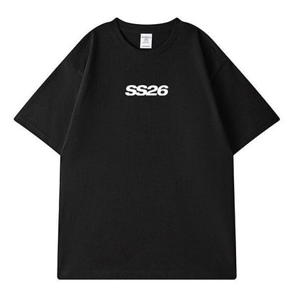 グラフィックバックプリント半袖Tシャツ U2576