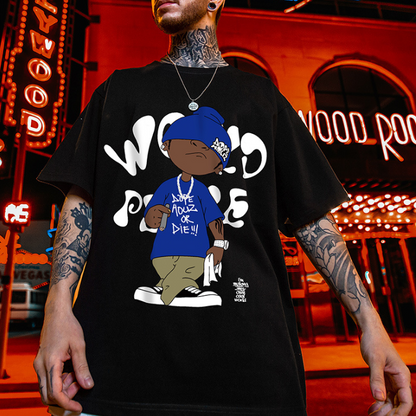 キャラクタープリントヒップホップ半袖Tシャツ U1826 – URBAN GROW キャラクタープリントヒップホップ半袖Tシャツ U1826 – URBAN GROW