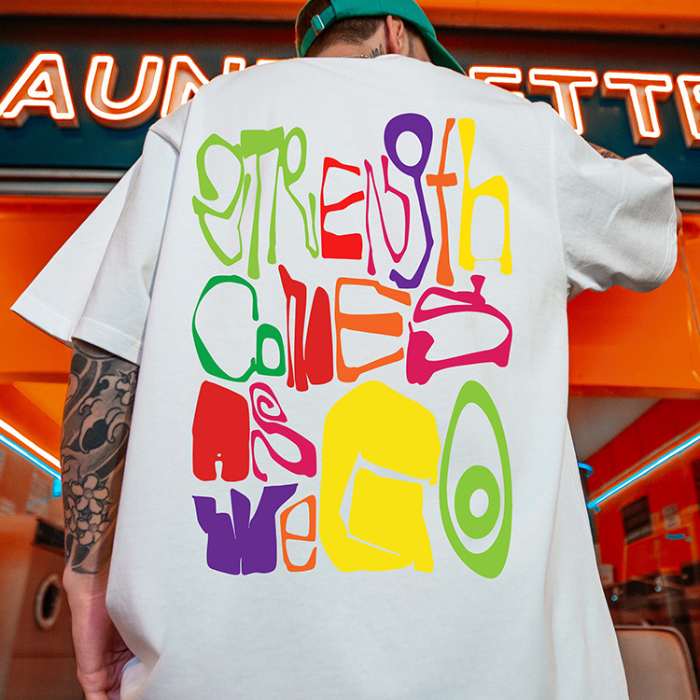 【OUTLET/即納】ヒップホップイラスト半袖Tシャツ U1859