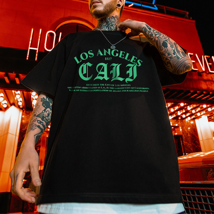 【OUTLET/即納】アメリカンレトロヒップホップ半袖Tシャツ U1681
