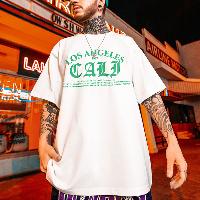 【OUTLET/即納】アメリカンレトロヒップホップ半袖Tシャツ U1681