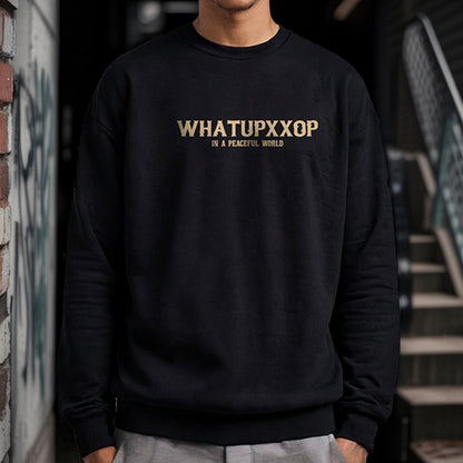 ノスタルジックタイポコラージュスウェット U2452