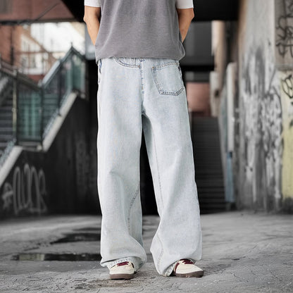 アシンメトリーサイドジップデニムパンツ U2363