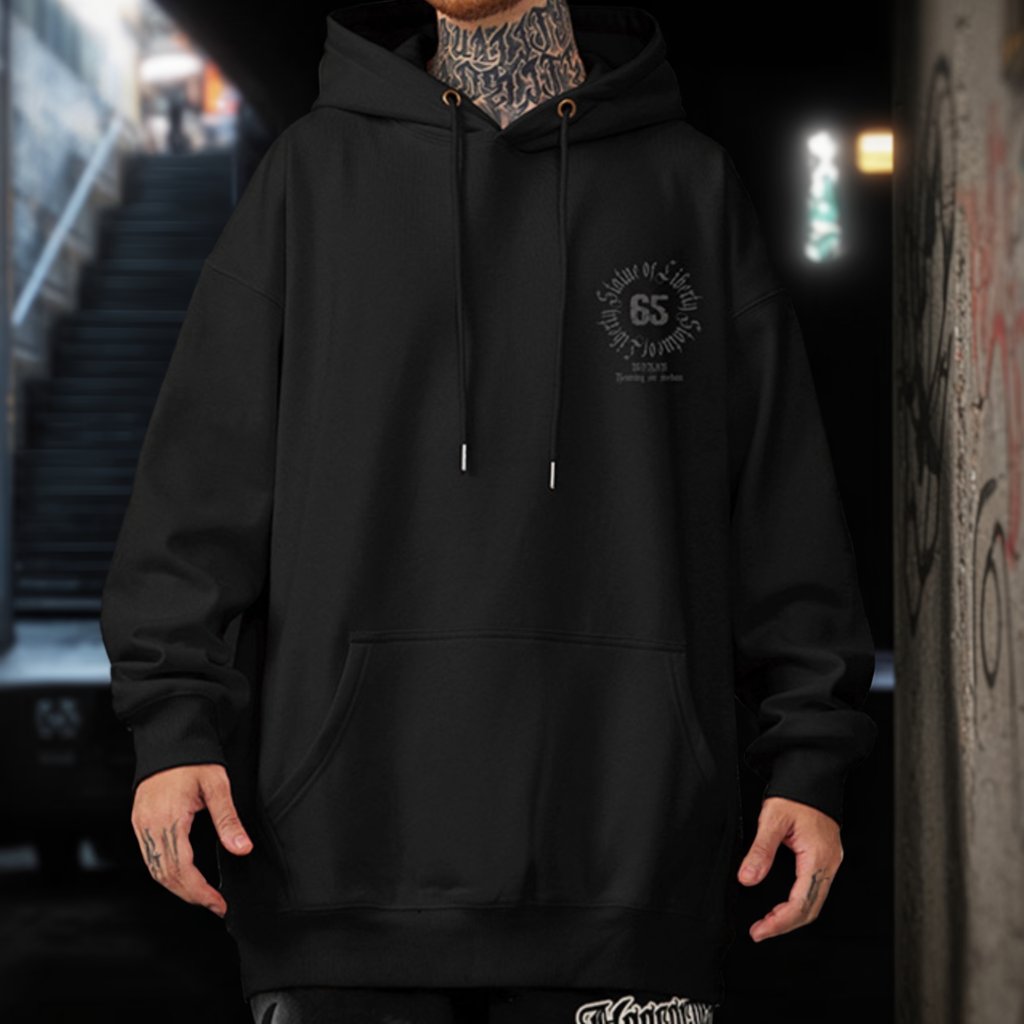 ゴシックエンブレムアートパーカー U2426