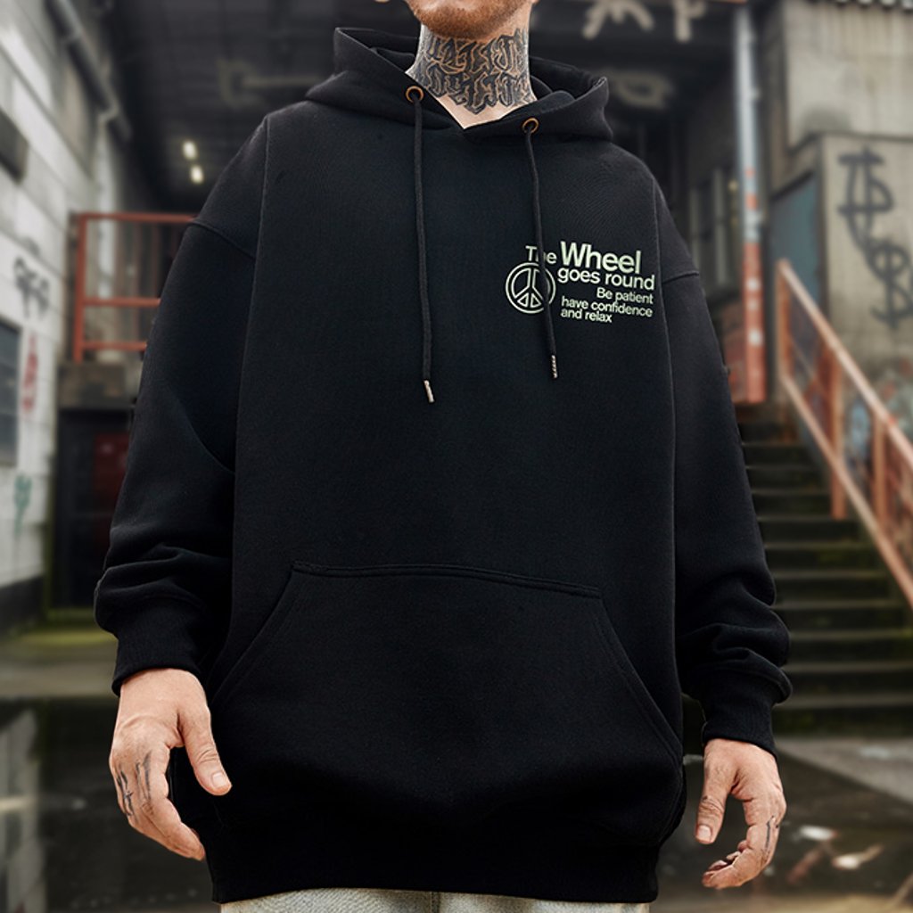 ペイズリーピースグラフィックパーカー U2413