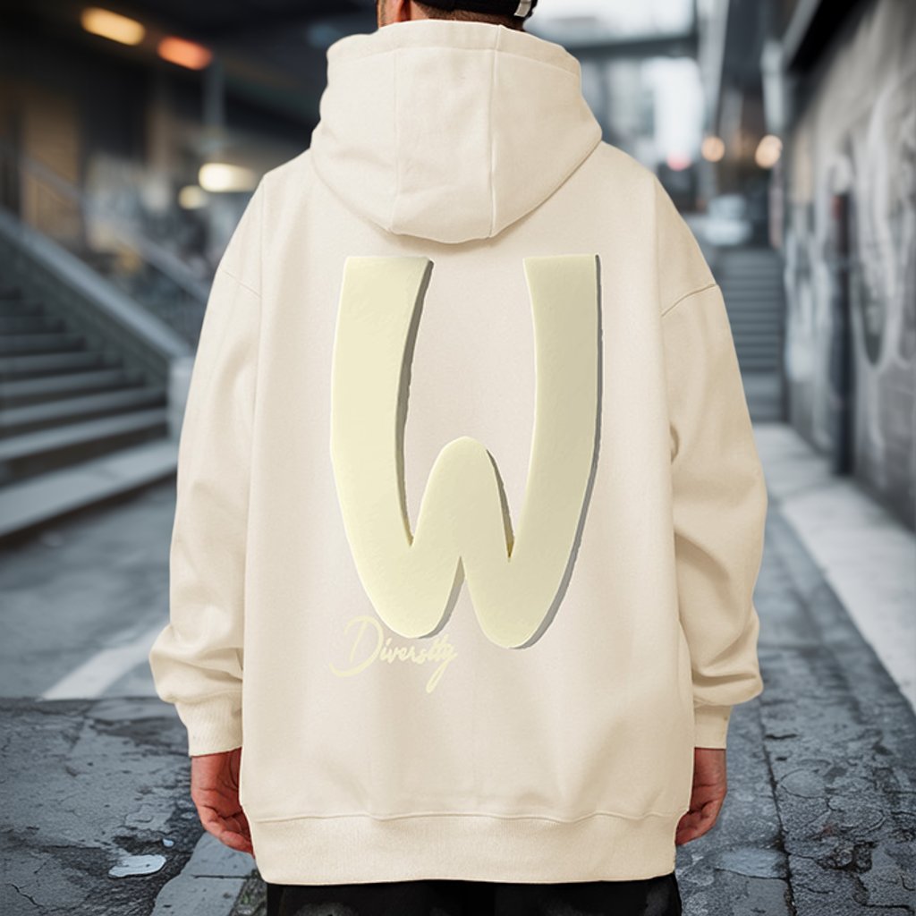 モノトーンシンボルグラフィックパーカー U2395