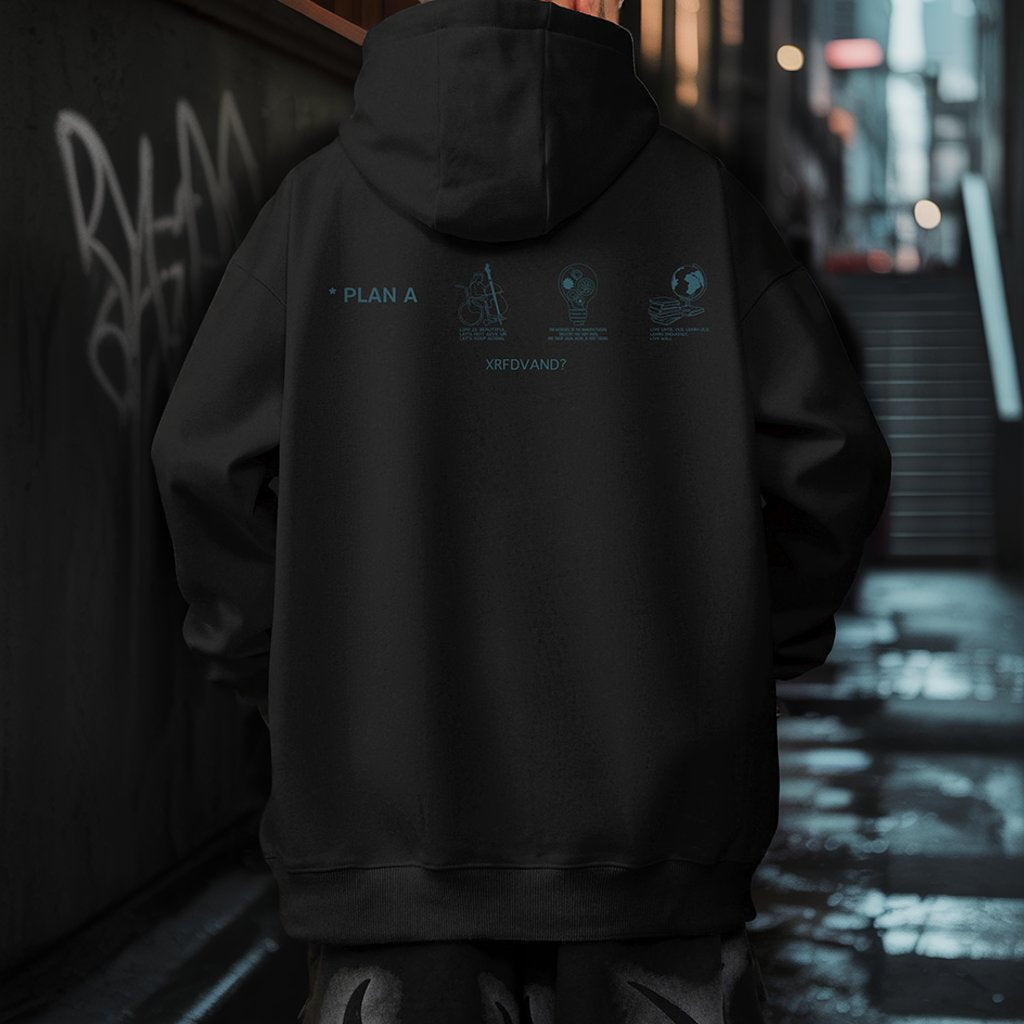 ミニマルプランモチーフパーカー U2423