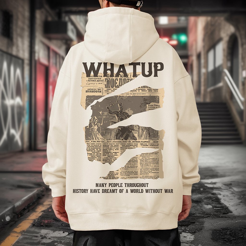 【OUTLET/即納】グラフィックバックプリントパーカー U2397