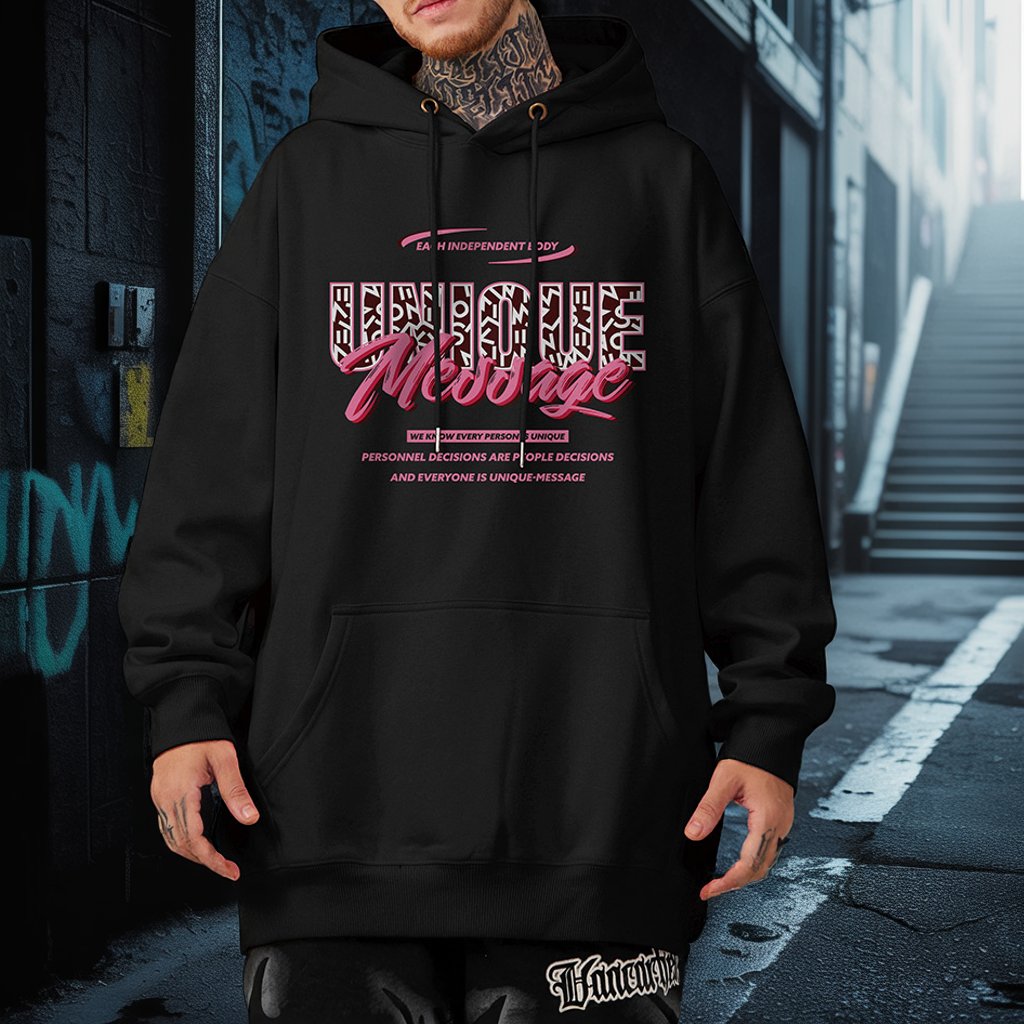 モダングラフィックステートメントパーカー U2396