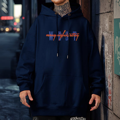 レタリングフロントデザインパーカー U2389