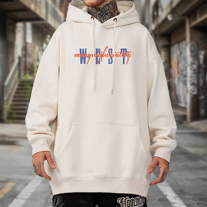 レタリングフロントデザインパーカー U2389