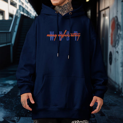 レタリングフロントデザインパーカー U2389