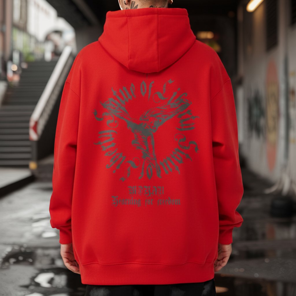 ゴシックエンブレムアートパーカー U2426