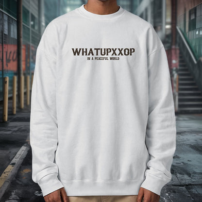 ノスタルジックタイポコラージュスウェット U2452