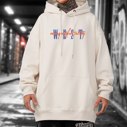 レタリングフロントデザインパーカー U2389