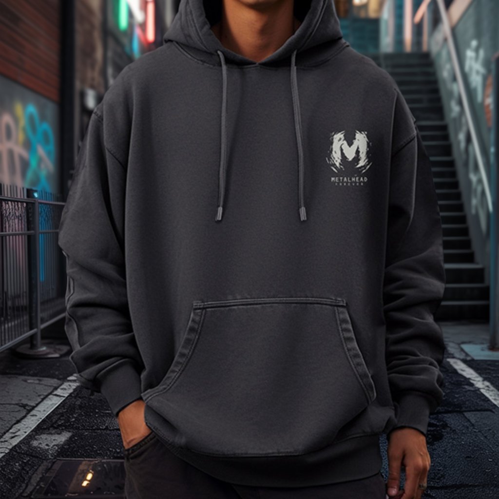 ダークモードグラフィックロゴパーカー U2421