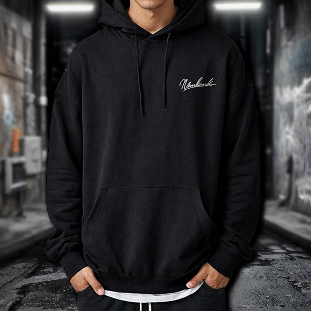 スクリプトロゴバックプリントパーカー U2419