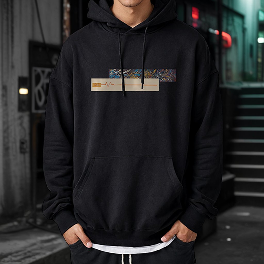 アートラインフロントデザインパーカー U2415