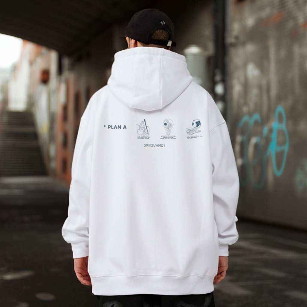 ミニマルプランモチーフパーカー U2423