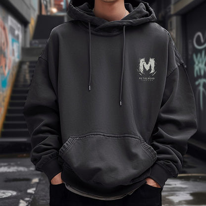 ダークモードグラフィックロゴパーカー U2421