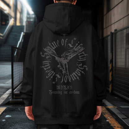 ゴシックエンブレムアートパーカー U2426