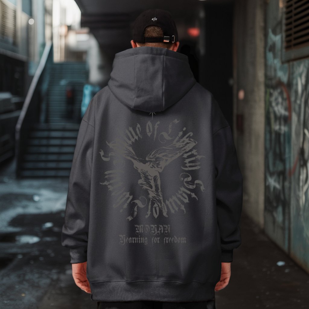 ゴシックエンブレムアートパーカー U2426