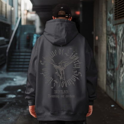 ゴシックエンブレムアートパーカー U2426