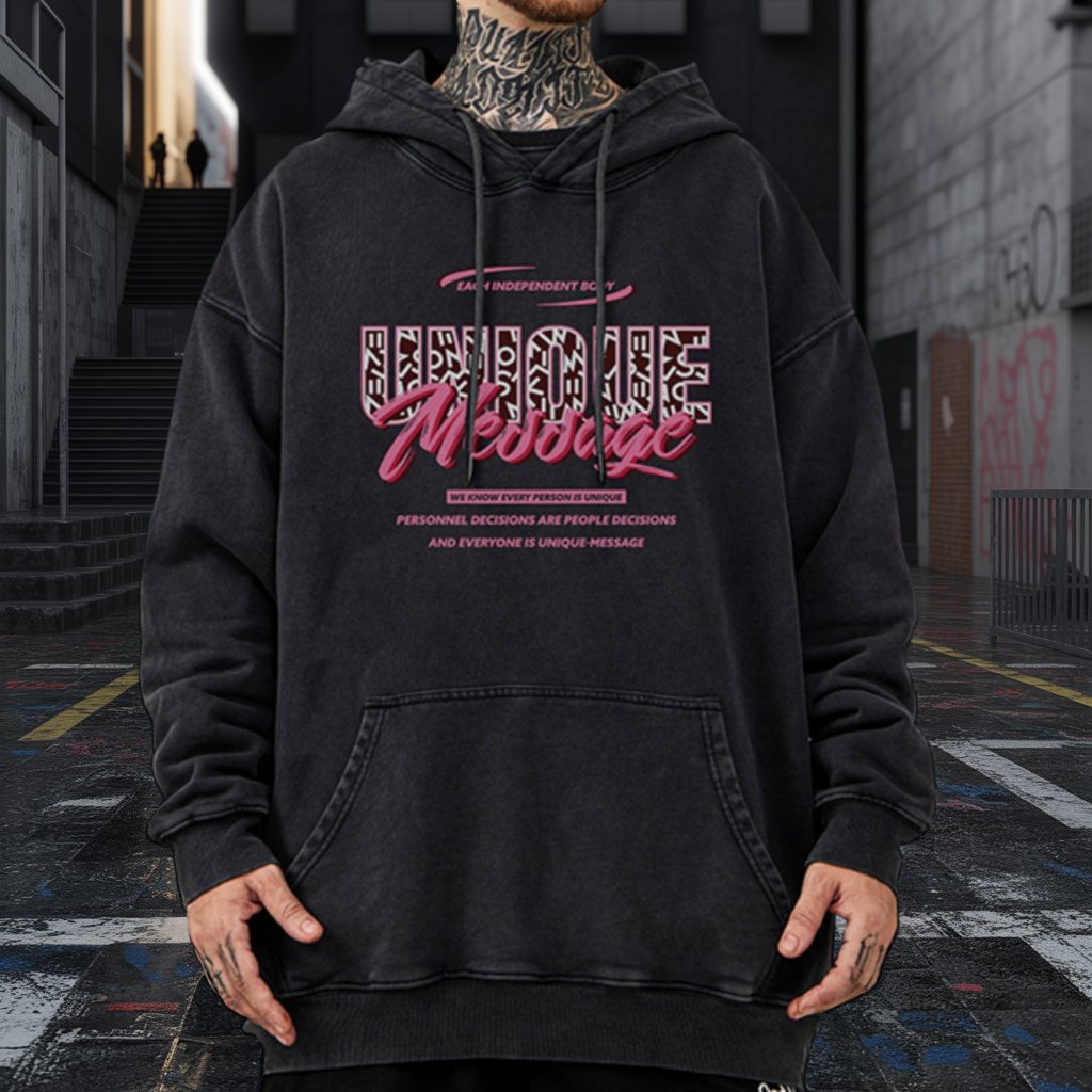 モダングラフィックステートメントパーカー U2396