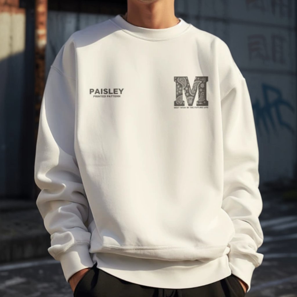 ペイズリーエムロゴプリントスウェット U2469