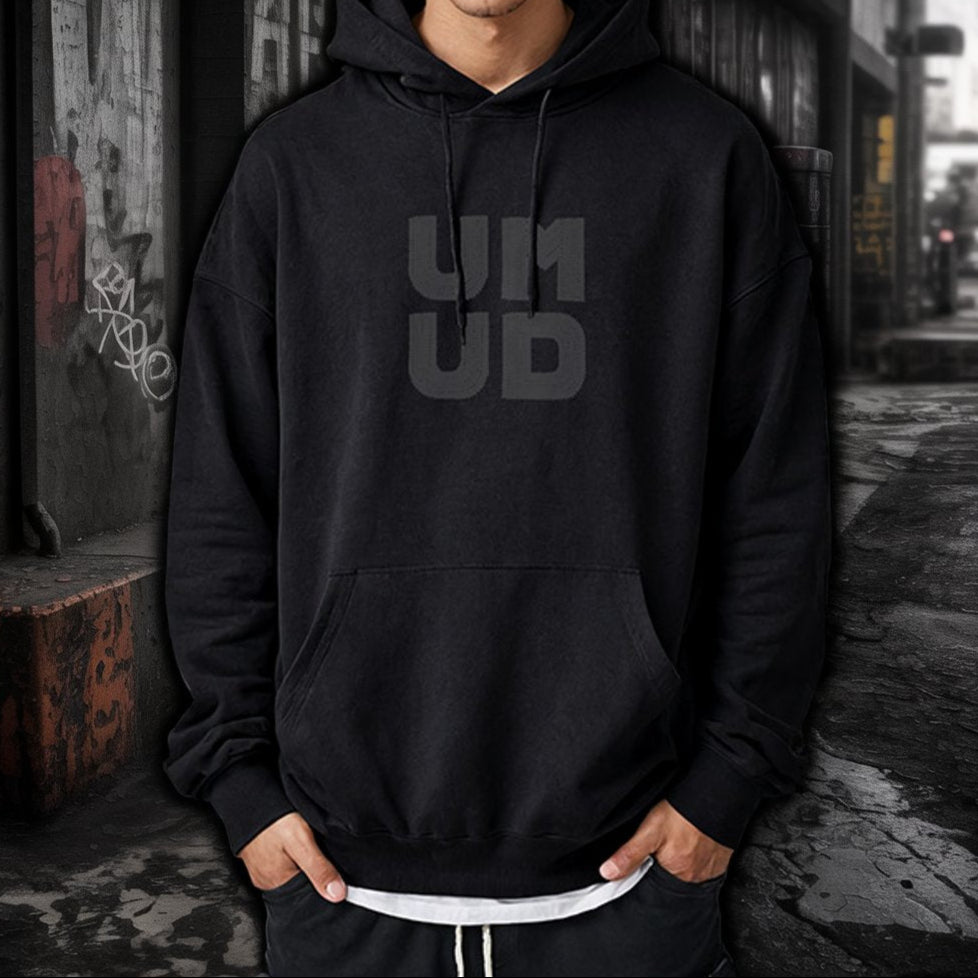 ブロックレターグラフィックプルオーバーパーカー U2391