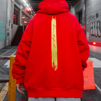 ブラッシュストロークグラフィックパーカー U2496