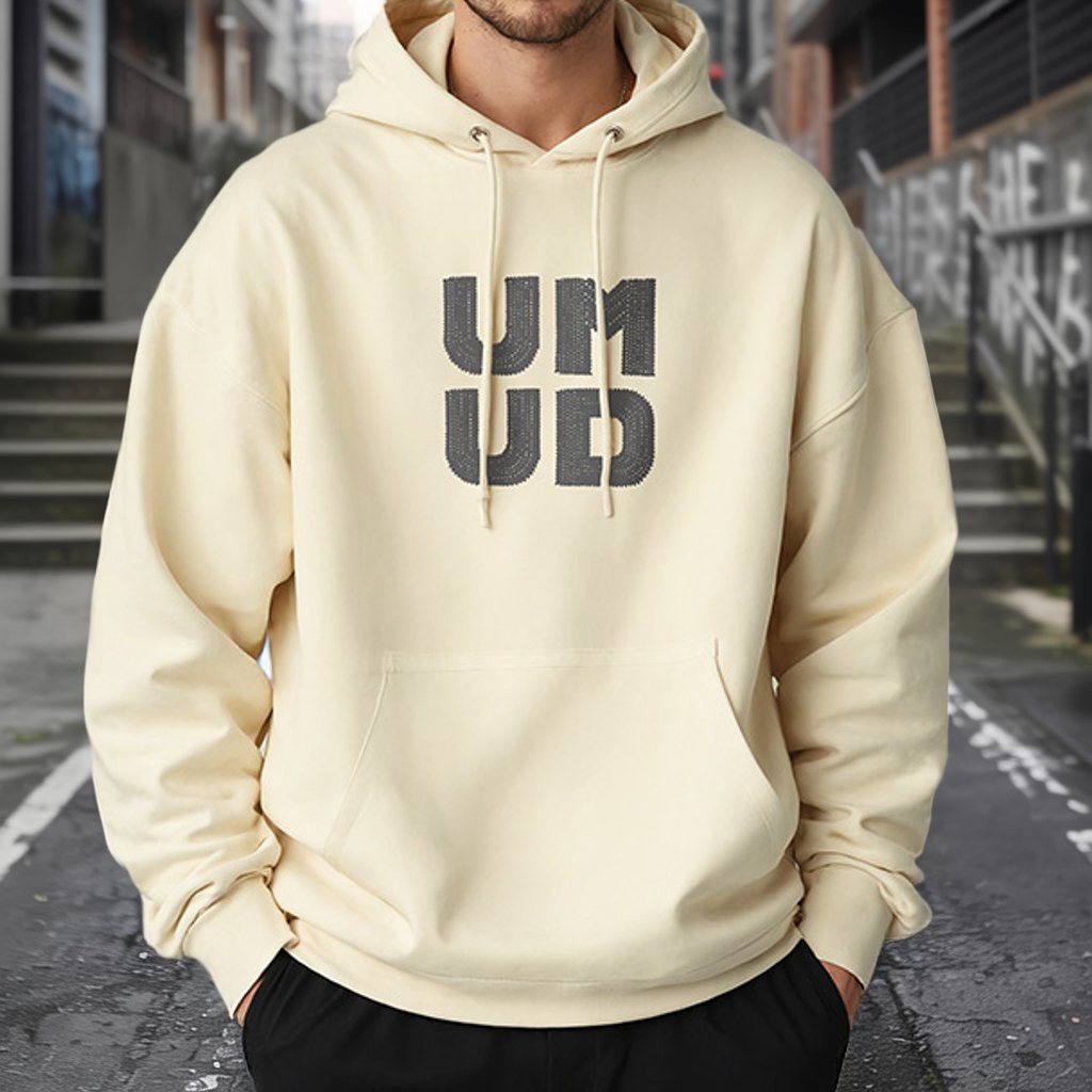 ブロックレターグラフィックプルオーバーパーカー U2391