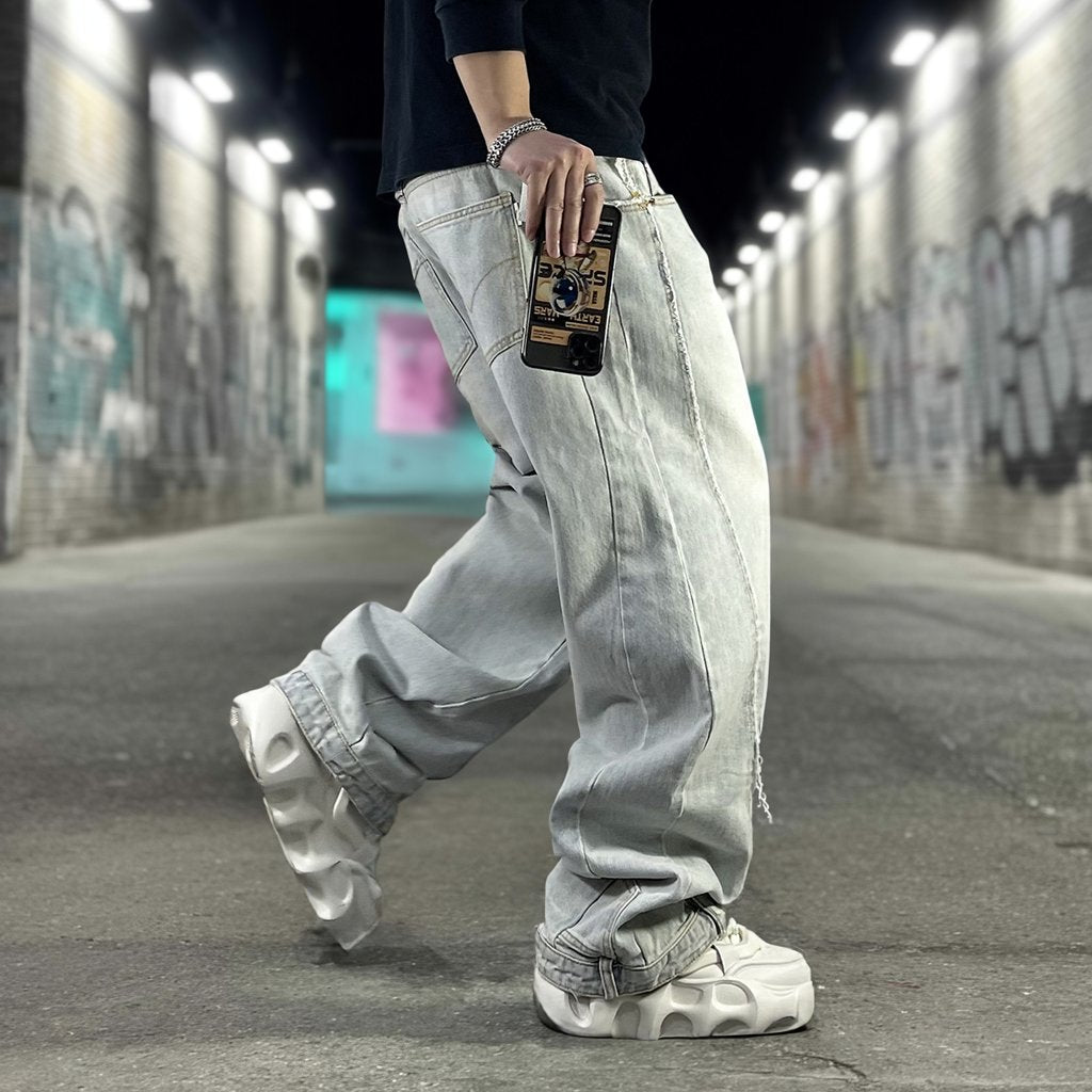 ライトウォッシュワイドデニムパンツ U2512