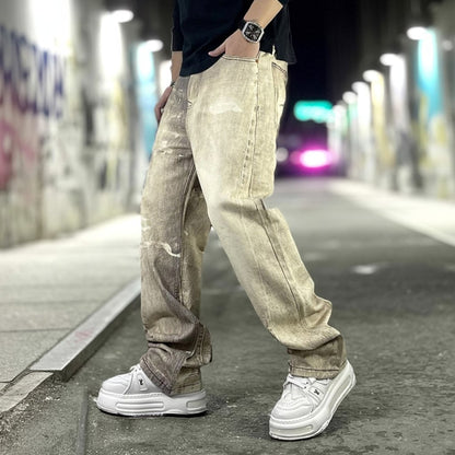 ブラストウォッシュルーズデニムパンツ U2513