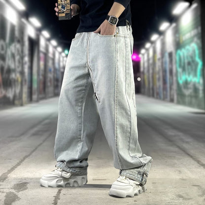 ライトウォッシュワイドデニムパンツ U2512